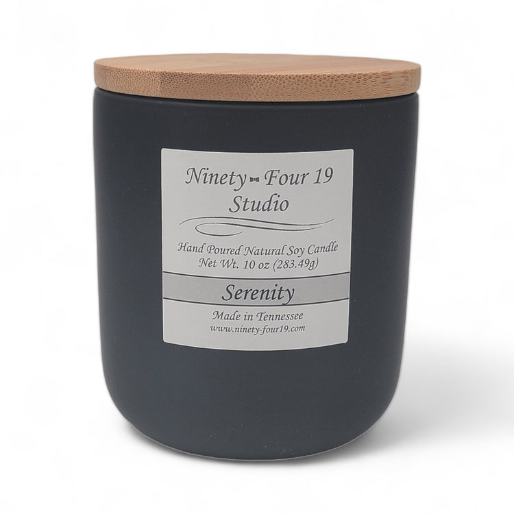 Natural soy wax candle - 10 oz ceramic container
