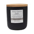 Scented soy wax candle - 10 oz black ceramic container