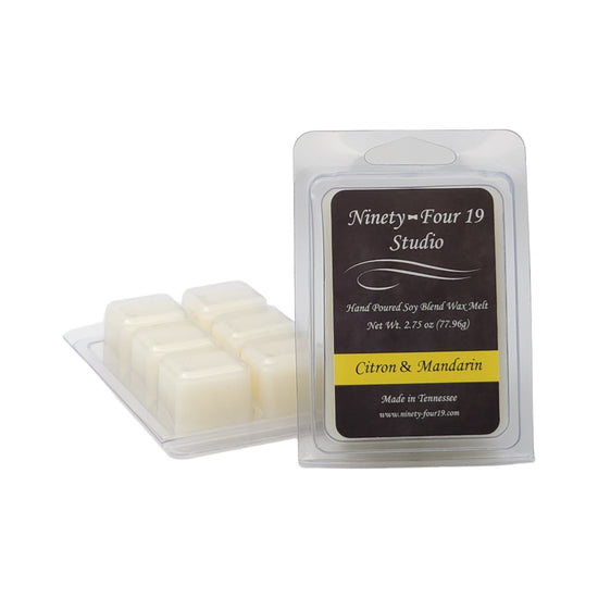 Natural soy blend wax melt - Citron and Mandarin fragrance