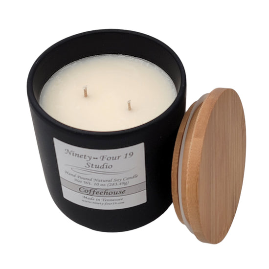 scented natural soy wax candle - 10 oz ceramic container