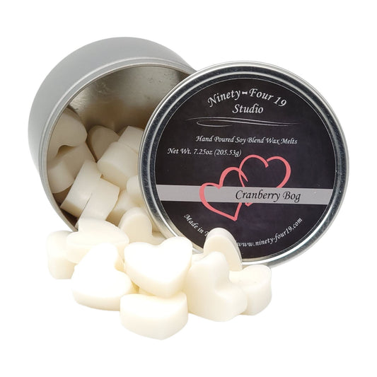 Heart shaped soy wax melts - Cranberry Bog fragrance