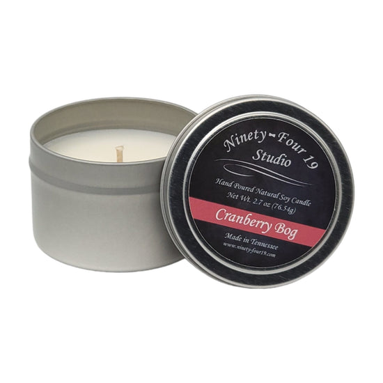 Natural soy wax candle - 2.7 oz tin container