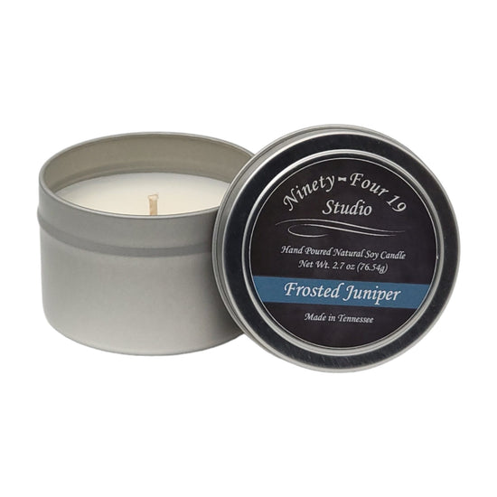 Natural soy wax candle - 2.7 oz tin container