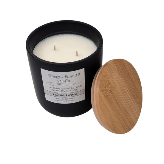 natural soy wax candle - 10 oz nordic ceramic container