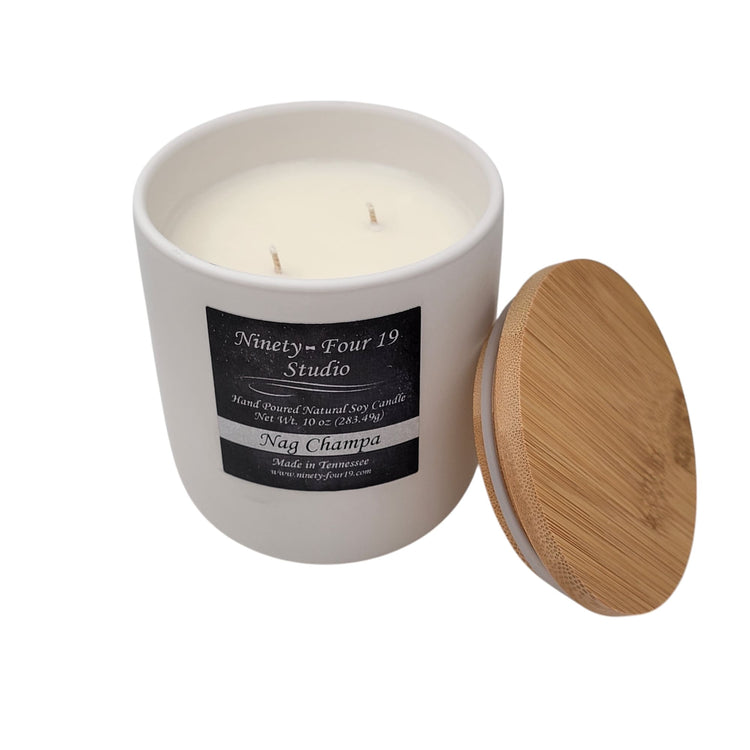 scented natural soy wax candle - 10 oz nordic ceramic container