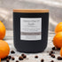 scented natural soy wax candle - 10 oz black ceramic container