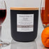 scented natural soy wax candle - 10 oz black ceramic container