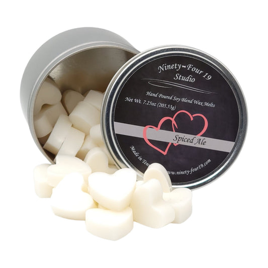 Heart shaped soy wax melts - Spiced Ale fragrance